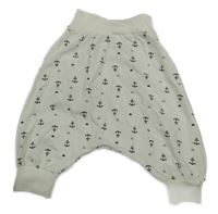 Bílé turecké kalhoty s kotvami