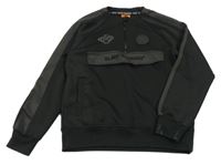 Černo-šedá sportovní mikina s nápisem Black Bananas