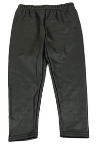 Nové - Černé potažené legíny Dunnes