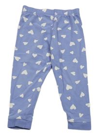 Modré pyžamové kalhoty se srdíčky M&S