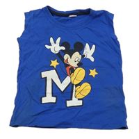 Kobaltově modré tílko s Mickeym Zara
