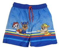 Modré plážové kraťasy s PAw Patrol Nickelodeon