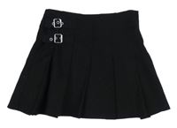 Černá skládaná sukně s řemínky H&M