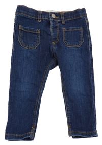 Tmavomodré skinny rifle Zara 