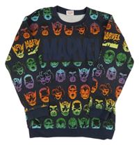 Tmavomodrá melírovaná mikina s Avengers MARVEL