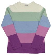 Barevný pruhovaný svetr YOUNG IDOLS