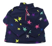 Tmavomodrá hvězdičkovaná fleecová mikina Mountain Warehouse
