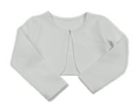 Bílé vzorované bolérko GILET