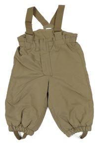 Pískové šusťákové zimní oteplovačky s kšandami H&M