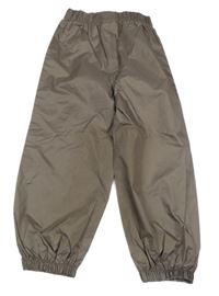 Hnědošedé šusťákové nepromokavé kalhoty Next