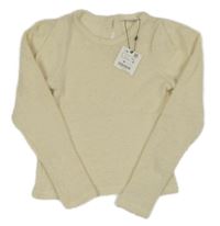 Nové - smetanový chlupatý svetr ZARA