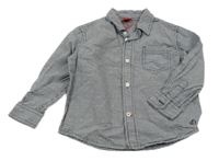 Tmavomodro-bílá kostkovaná košile S. Oliver