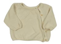 Smetanový propínací svetr H&M