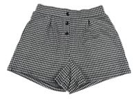Černo-bílé vzorované kraťasy F&F