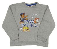 Šedá melírovaná mikina s PAW PATROL nickelodeon 