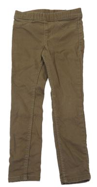 Khaki riflové džegíny H&M