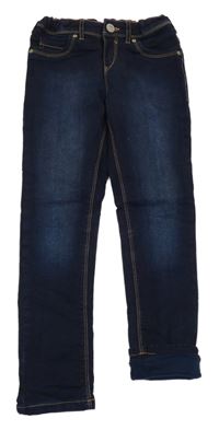 Tmavomodré skinny podšité rifle C&A