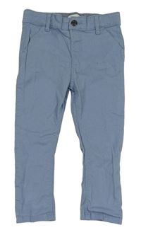 Světlemodé plátěné chino kalhoty Primark 