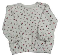 Bílá květovaná mikina Primark