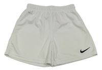 Bílé sportovní funkční kraťasy s logem Nike