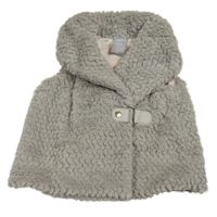 Šedá vzorovaná kožešinová podšitá vesta zn. Tahari