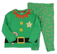 2set - Zelené triko - elf + legíny F&F