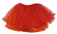 Červená tylová sukně