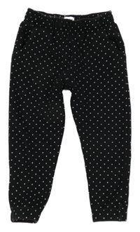 Černé puntíkaté tepláky F&F