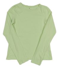 Zelenkavé triko H&M