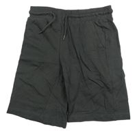 Antracitové teplákové kraťasy Little Kids