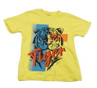 Hořčicové tričko s tygrem
