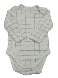 Bílo-šedé kostkované body C&A