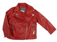 Červený koženkový křivák Primark