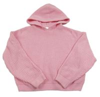 Světlerůžový svetr s kapucí Matalan
