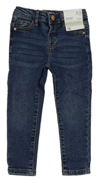 Nové - tmavomodré skinny rifle Denim Co.