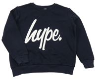 Tmavomodrá mikina s logem Hype