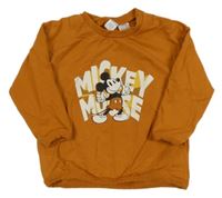 Hnědá mikina s Mickeym Disney