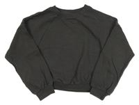 Tmavošedá crop mikina Next