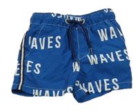 Modré plážové kraťasy s nápisy vingino 