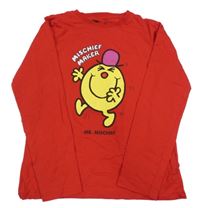 Červené triko s Mr. men 