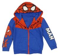 Modro-červená propínací mikina s kapucí - Spiderman George