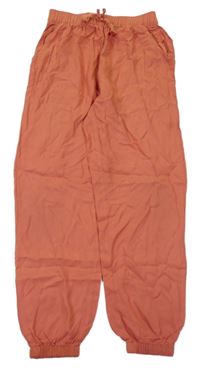 Cihlové lehké kalhoty H&M
