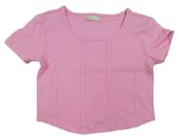 Růžové crop tričko Matalan