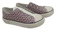 Bílo-modro-vínové vzorované koženkové botasky Tommy Hilfiger vel. 32