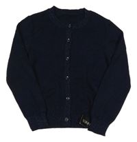 Nové - Tmavomodrý propínací třpytivý svetr Dunnes Stores