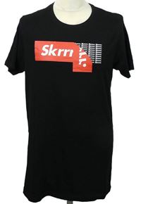 Pánské černé tričko s potiskem FSBN 
