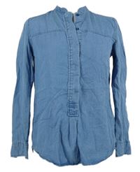 Dámská světlemodrá lehká riflová halenka Massimo Dutti 