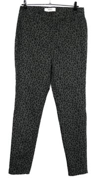 Dámské šedo-černé vzorované džegíny M&S