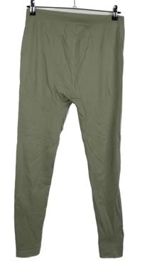 Dámské khaki těhotenské legíny New Look 