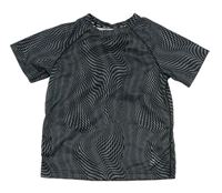 Černo-bílé vzorované sportovní tričko H&M